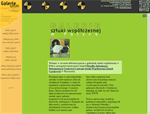 Tablet Screenshot of info.galerie.art.pl