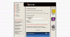 Desktop Screenshot of galerie.de