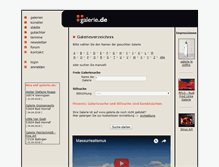 Tablet Screenshot of galerie.de